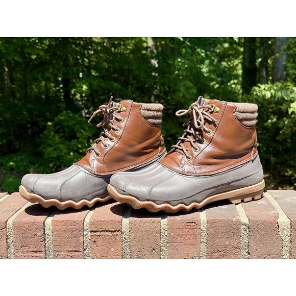Sperry Avenue Men\'s Duck Boots Size 11 M Brown/Grey Waterproof Worn Twice! main image 11